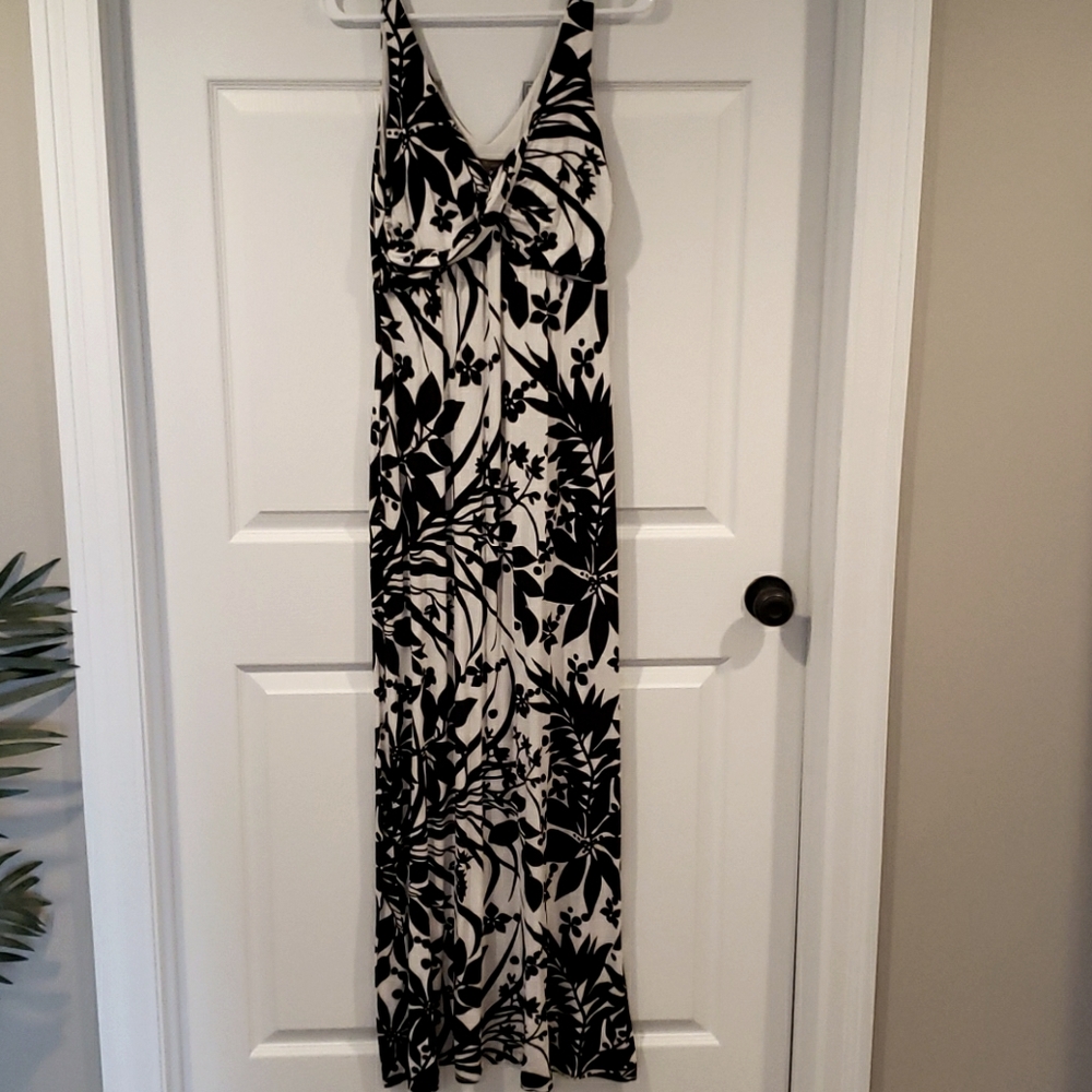 Tommy Bahama black and white maxi dress
